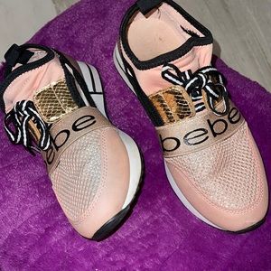 Tennis Shoes Bebe Size 7, Gently Used, Opensided
